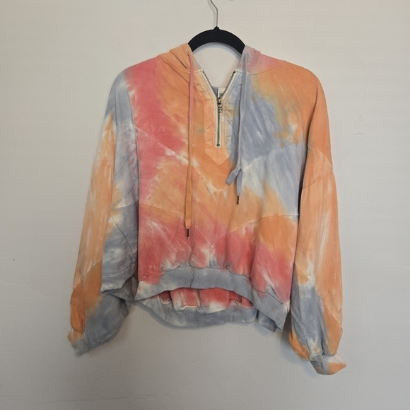 PINK Victoria's Secret Tops - PINK Victoria's Secret Pastel Tie-Dye Hoodie
